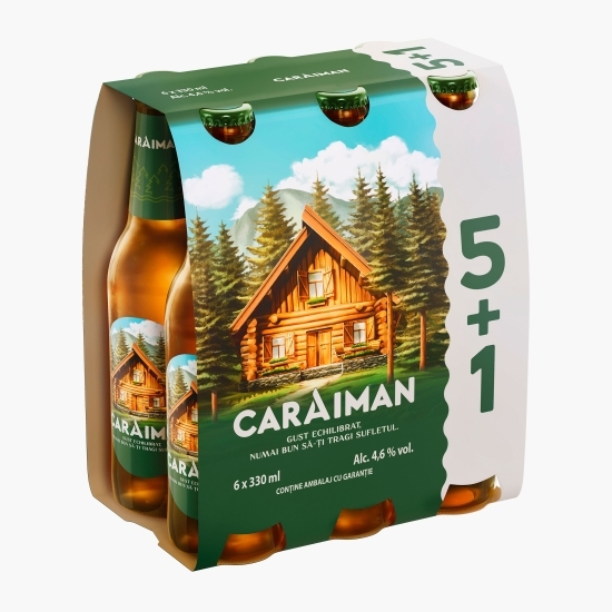 Bere blondă sticlă 6x0.33l (5+1)