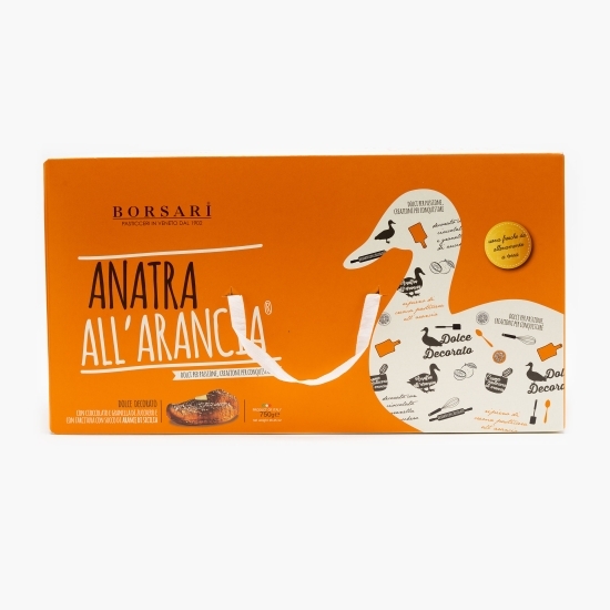 Panettone în formă de rață cu cremă de portocale 750g