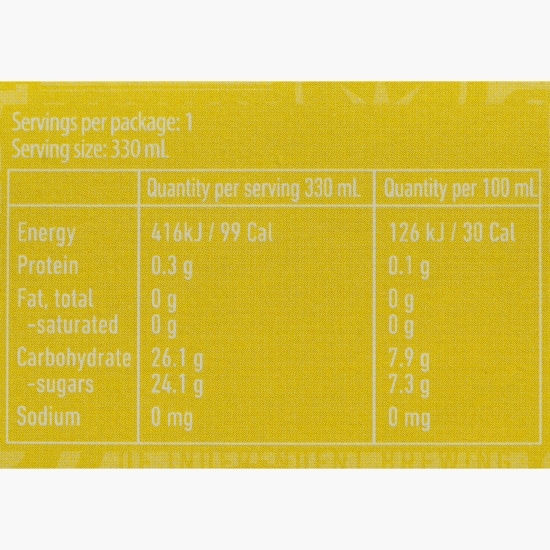 Bere blondă fără alcool cu ghimbir și lime, 6x0.33l