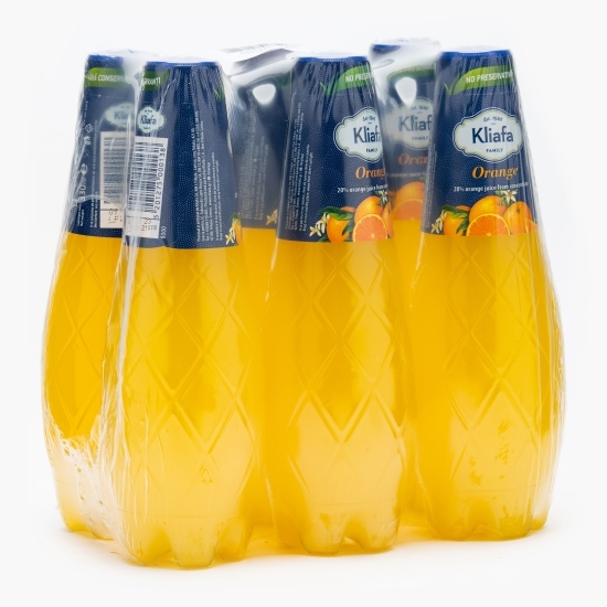 Băutură carbonatată cu suc de portocale pet 6x 0.33l