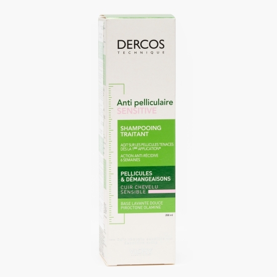  Șampon antimătreață pentru scalp sensibil Dercos Sensitive, 200ml