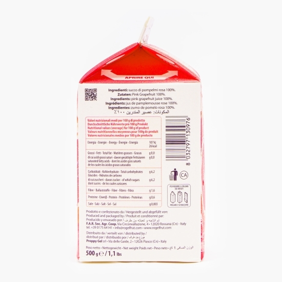 Suc congelat de grepfrut roz 500g