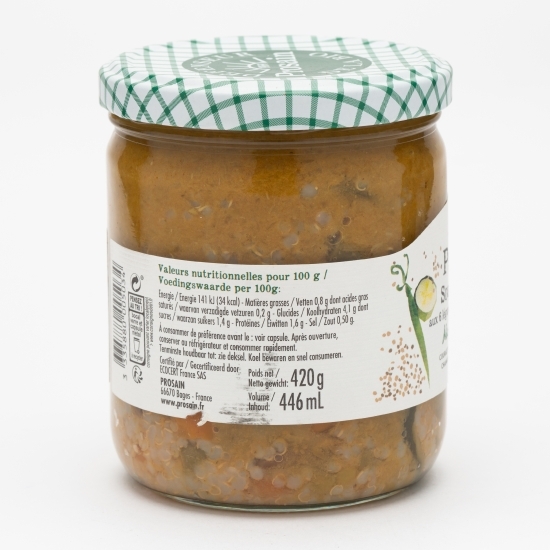Supă rustică eco cu 6 legume, ciuperci și quinoa 420g