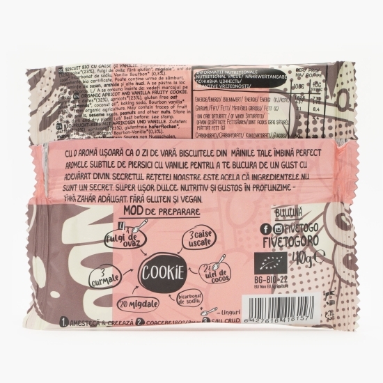 Biscuiți eco cu caise și vanilie 40g