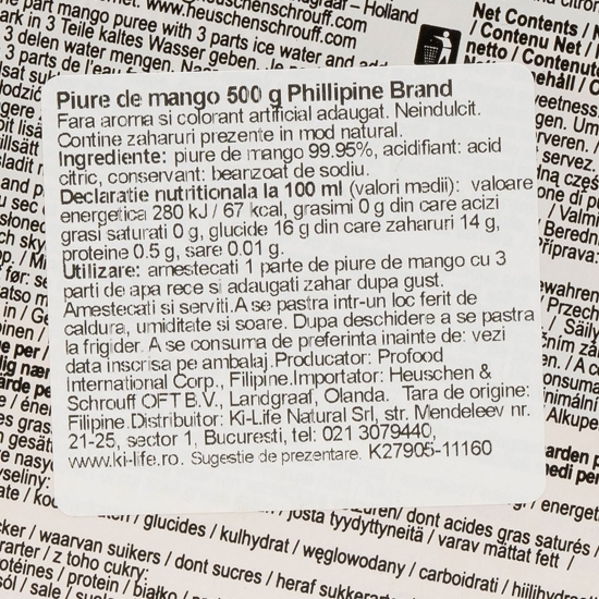 Piure de mango 500g