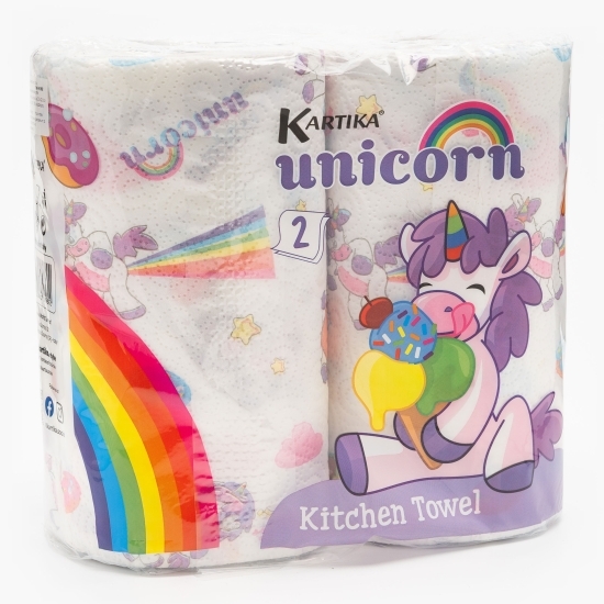 Prosop bucătărie Unicorn 2 role, 3 straturi, 150 foi