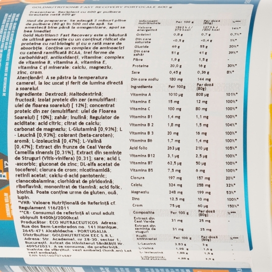 Fast Recovery Juicy Orange 600g