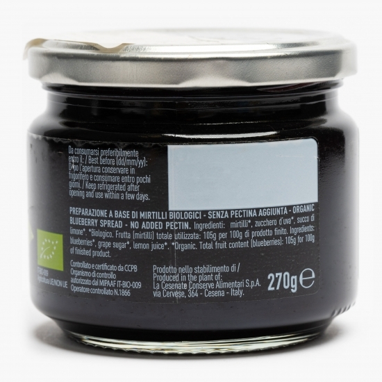 Gem de afine eco, fără pectină adăugată 270g