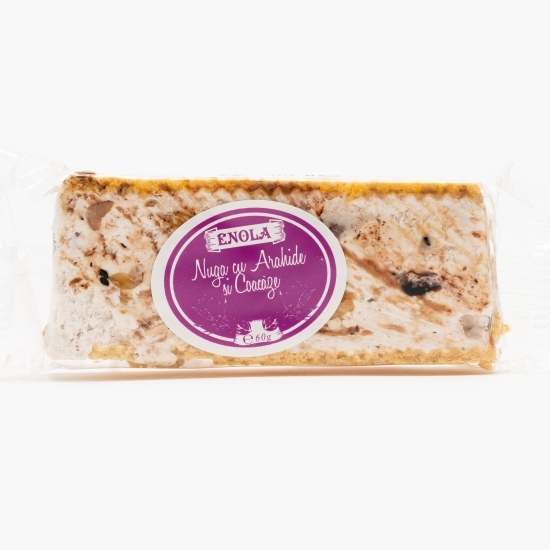 Nuga cu arahide și coacăze 60g