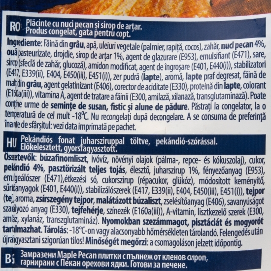 Foietaj cu nuci pecan și sirop de arțar 4 buc, 390g