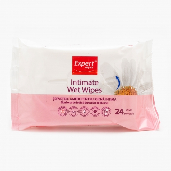 Șervețele umede intime biodegradabile 24 buc