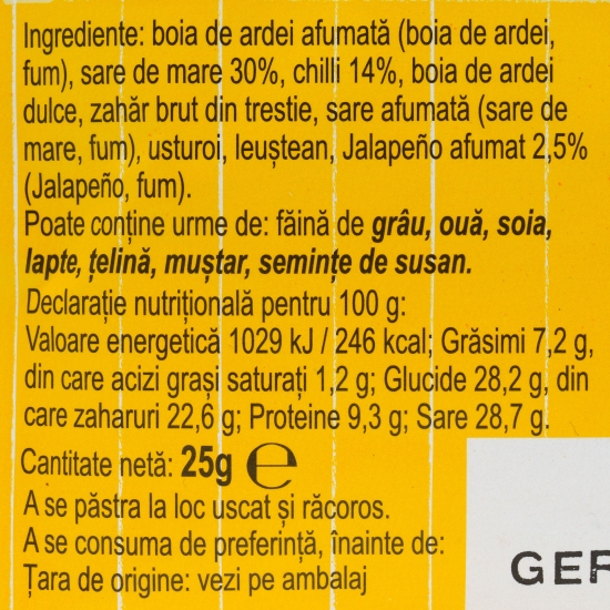 Amestec de condimente pentru bbq și grill picant mediu 25g