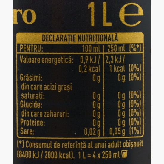 Băutură carbogazoasă cu gust de cola, fără cofeină, zero zahăr, 1l