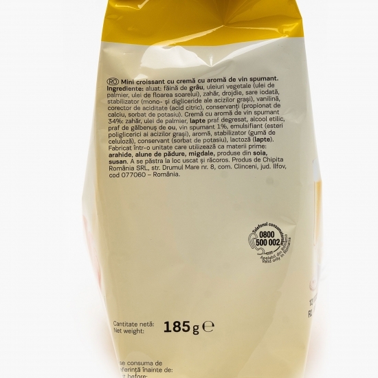 Mini Croissants cu cremă de vin spumant 185g 