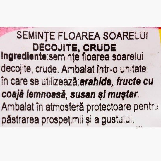 Semințe de floarea-soarelui decojite, crude 250g