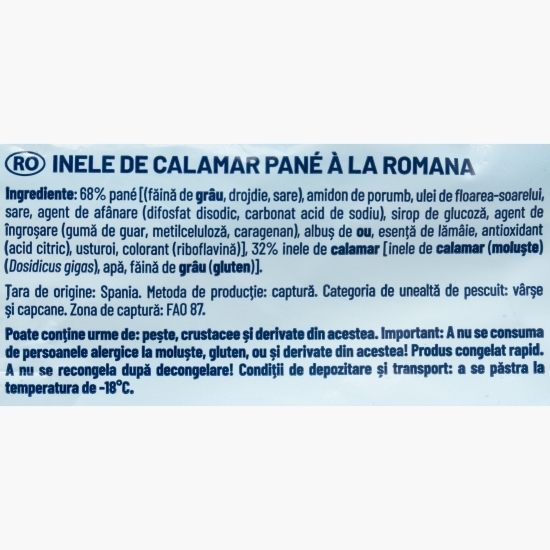 Inele calamar pane 500g