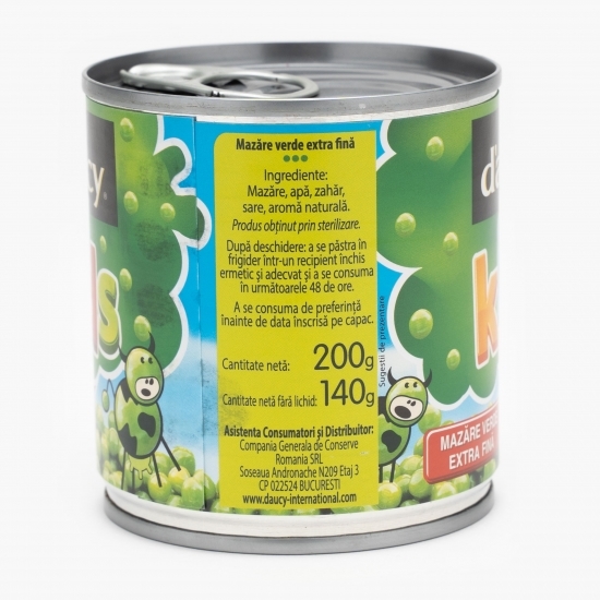 Mazăre verde extra fină 200g