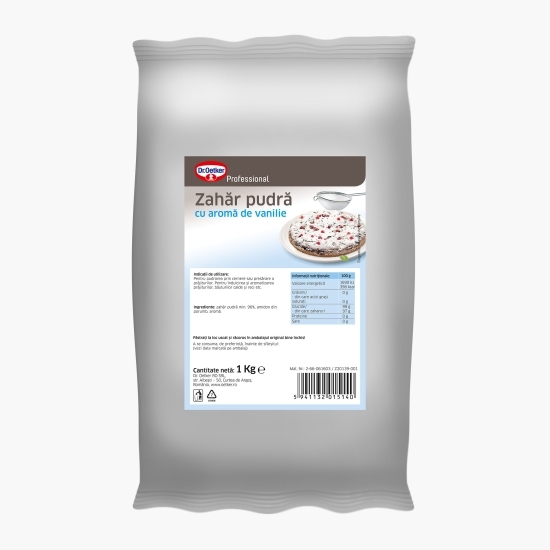 Zahăr pudră cu aromă de vanilie 1kg 