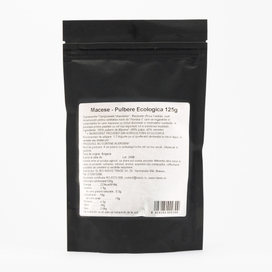 Măceșe pulbere ecologică 125g