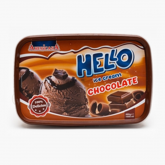 Înghețată cu ciocolată și topping de ciocolată 480g