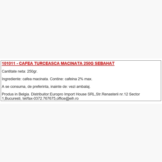 Cafea turcească măcinată 250g
