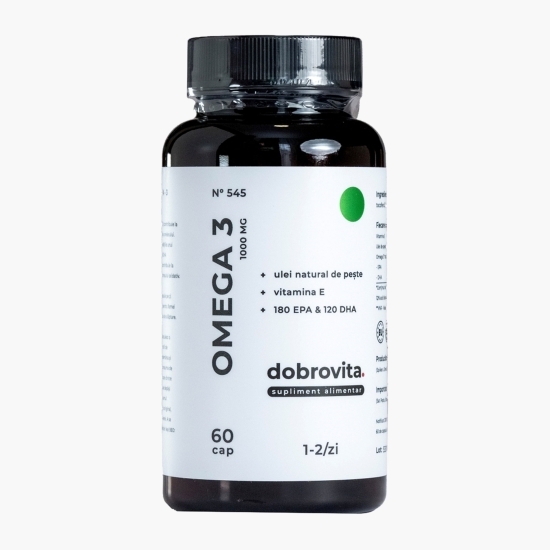 Omega 3 1000mg și Vitamina E 5mg, 60 capsule