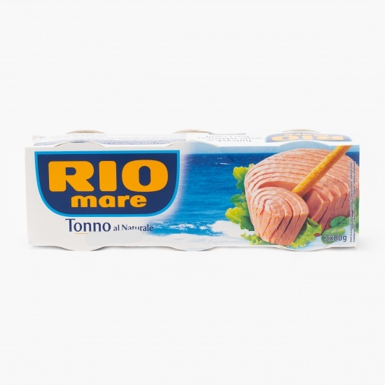 Ton în suc propriu 3x80g