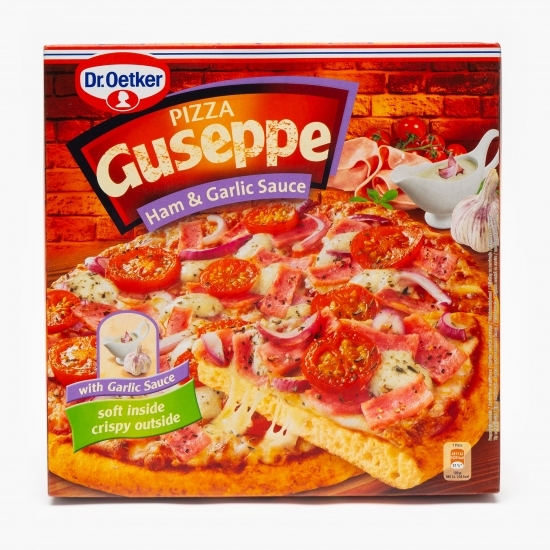 Pizza Guseppe șunca și sos usturoi 440g