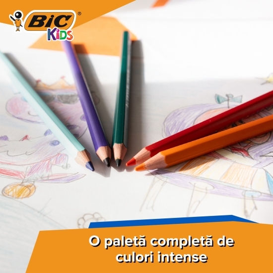 Creioane colorate Kids Tropicolors 24 buc