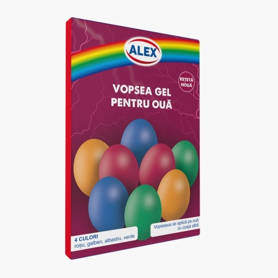 Vopsea gel pentru ouă 4 culori, 16g