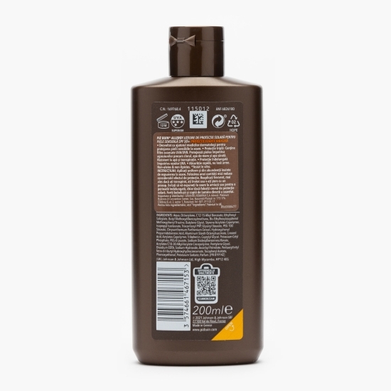 Loțiune cu protecție solară Piz Buin Allergy SPF 50+ pentru piele sensibilă, 200ml