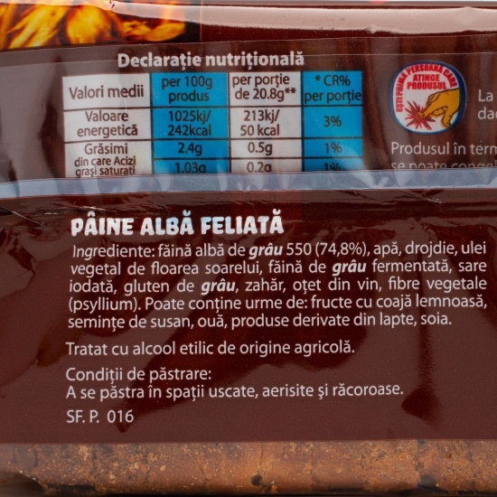Toast alb 500g