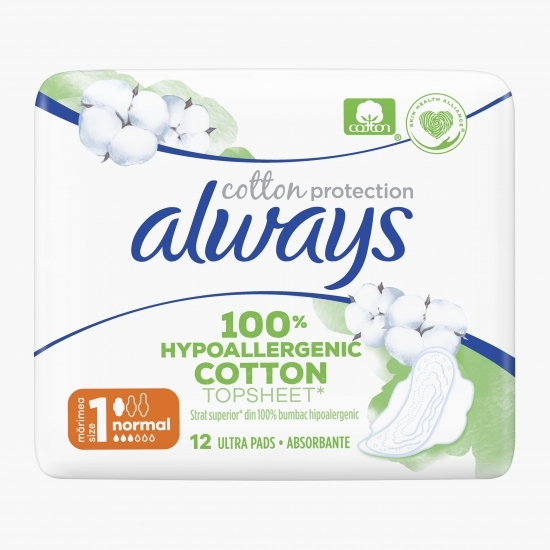 Absorbante Cotton protection ultra normal 12 buc