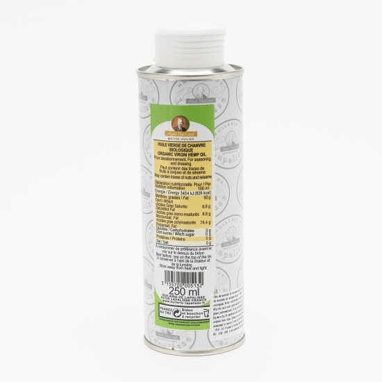 Ulei de semințe de cânepă virgin pentru asezonat, eco 0.25l