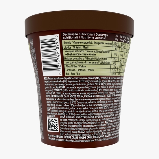 Înghețată cu fistic Crackables, 440ml (311g)