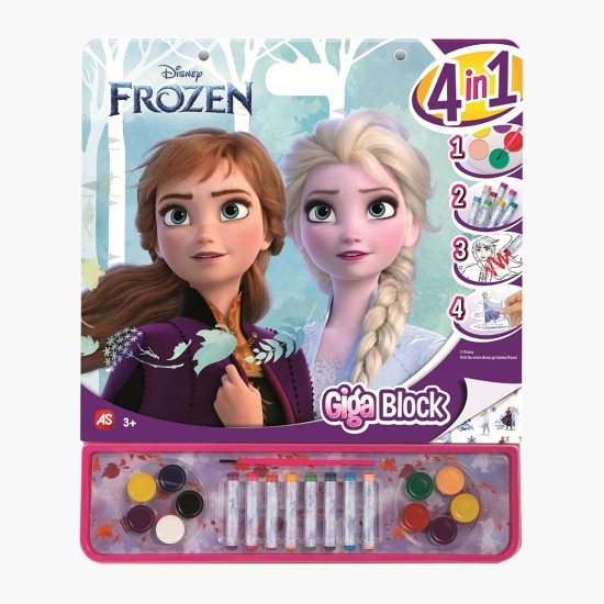 Set pentru desen Giga Block 4 în 1 Frozen, +3 ani