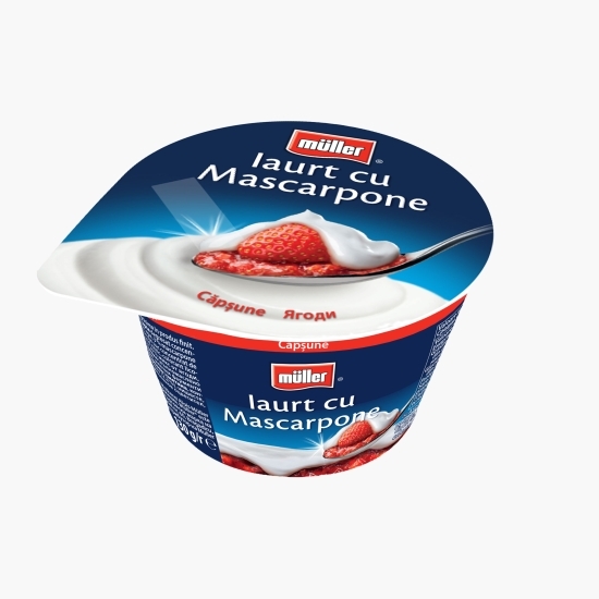 Iaurt cu mascarpone și căpșuni 130g