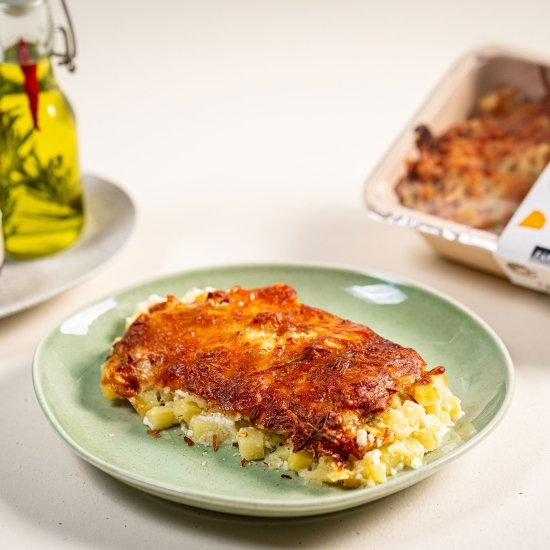 Cartofi gratinați cu sos gorgonzola 370g
