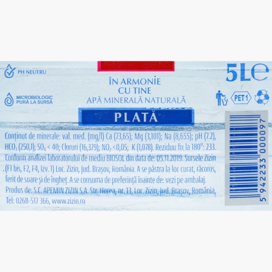 Apă minerală naturală plată 5l