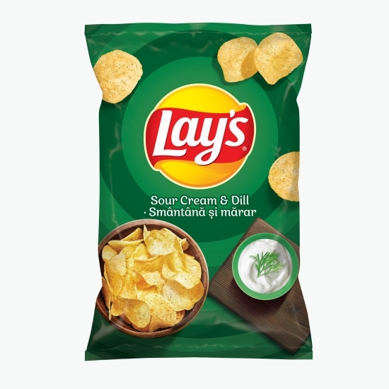 Chipsuri cu gust de smântână și mărar 215g