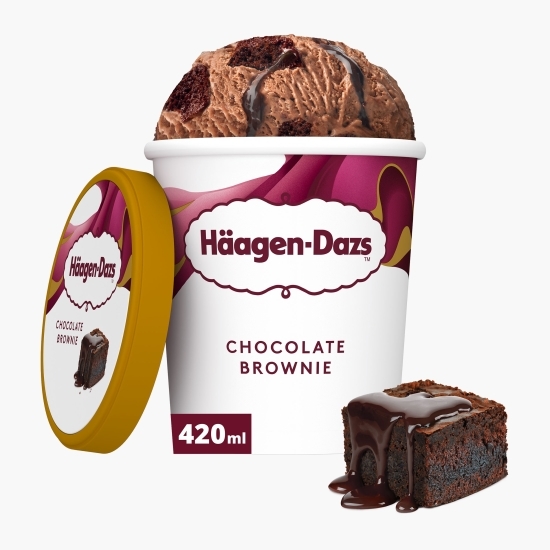 Înghețată cu cacao și bucăți de brownie 349g