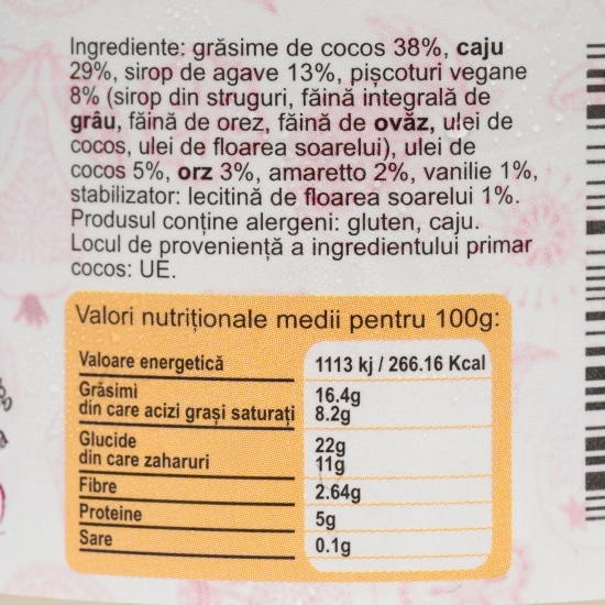 Tiramisu cu pișcoturi vegane 160g