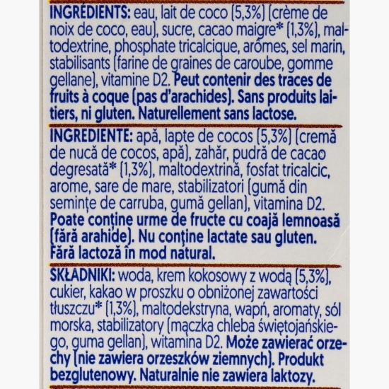 Băutură din cocos cu aromă de ciocolată 1l