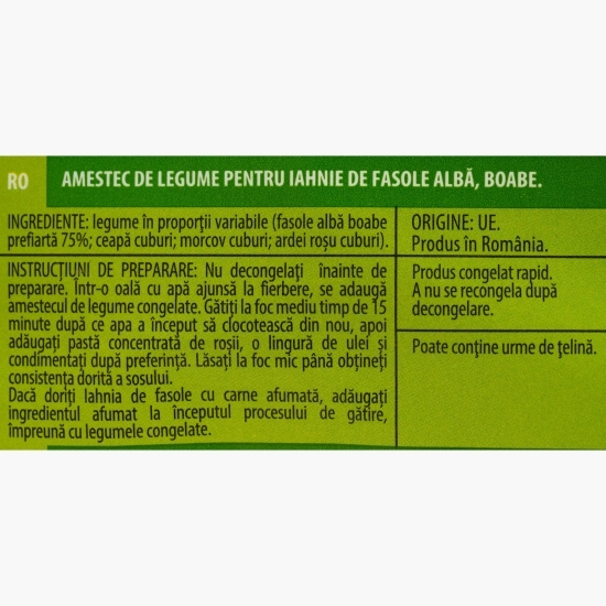 Amestec de legume pentru iahnie de fasole albă 400g