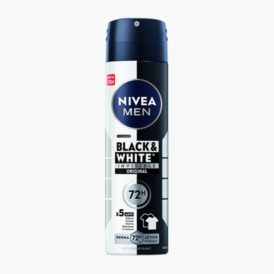 Deodorant antiperspirant spray Men Black&White Invisible Original 150ml