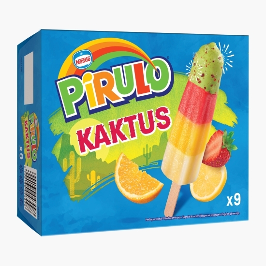 Înghețată pe bază de apă cu lămâie, căpșuni și sorbet de portocale 9x45ml