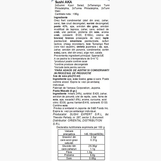 Sushi Aka 8 buc 195g