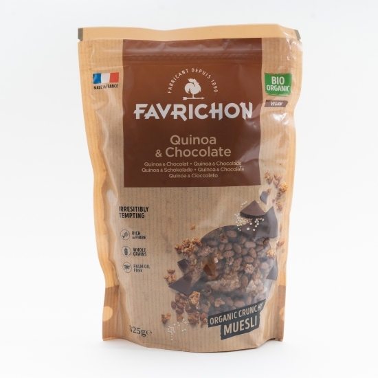 Musli crocant eco cu ciocolată și quinoa 325g