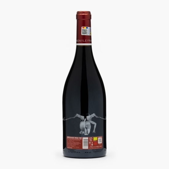Vin roșu sec eco, Arrogance, Fetească Neagră & Merlot, 14.4%, 0.75l