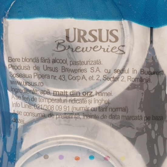 Bere blondă fără alcool doză 4x0.5l
